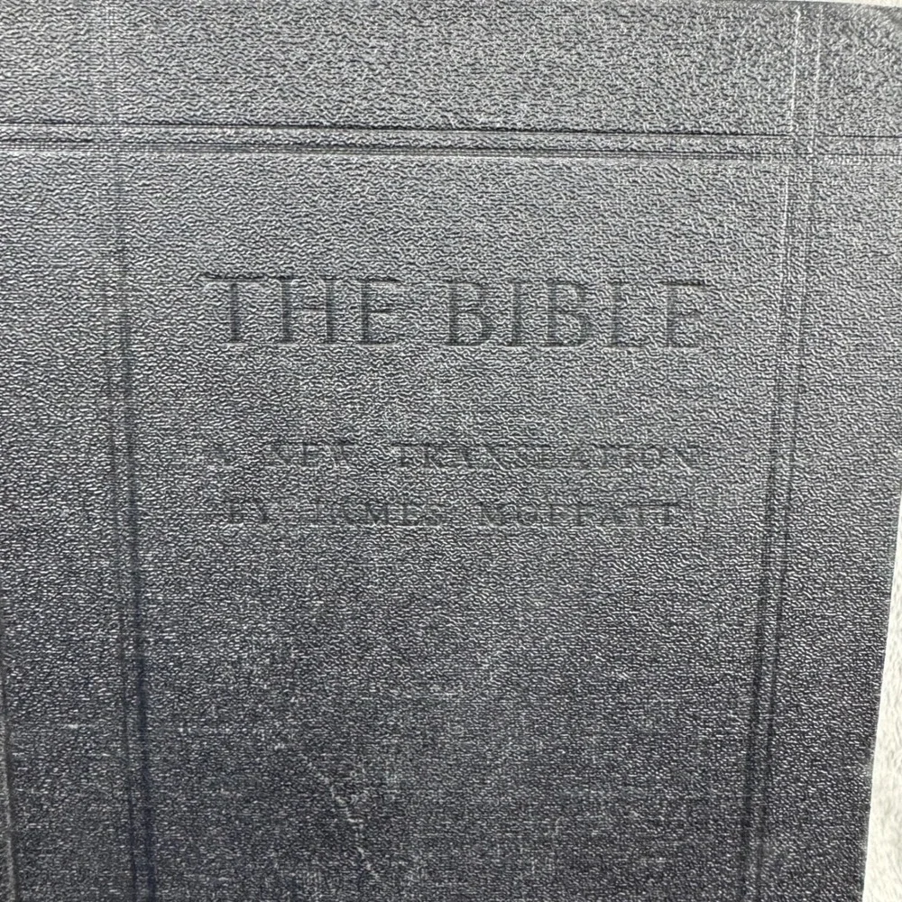 Harper & Brothers The Bible James Moffatt‎ Translation 1935 Black Good Hardcover
